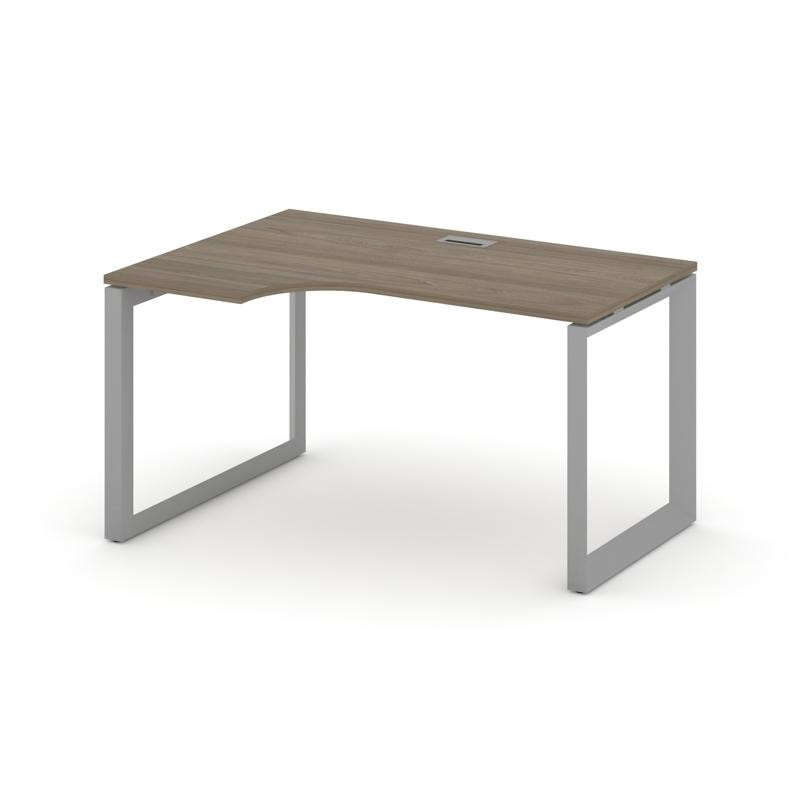Style Project Стол рабочий эргономичный SN-59O.SPA-011(L) Вяз Благородный/Металл Серый/Серебро Заглу