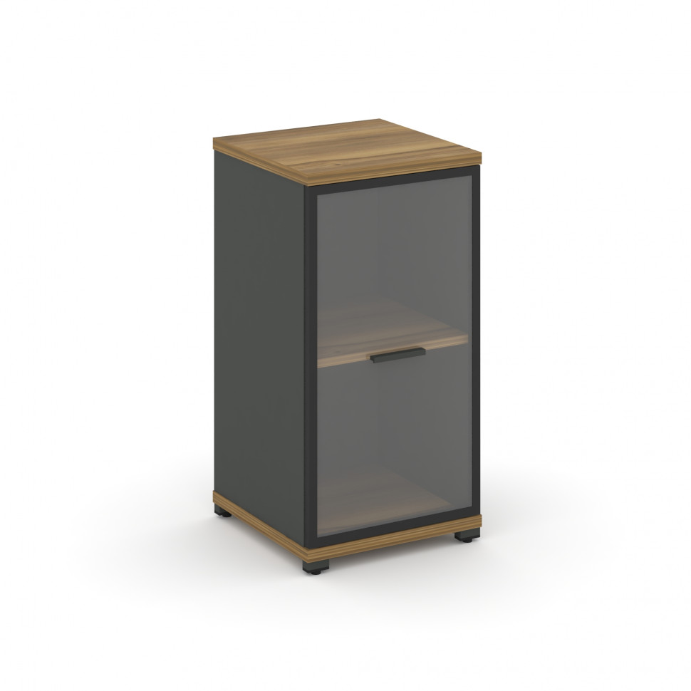 Concept Шкаф 1 узкая секция, 2 ниши CN.STU-213 RPB A Сандал Янтарный/Антрацит/Металл Антрацит/Прозра