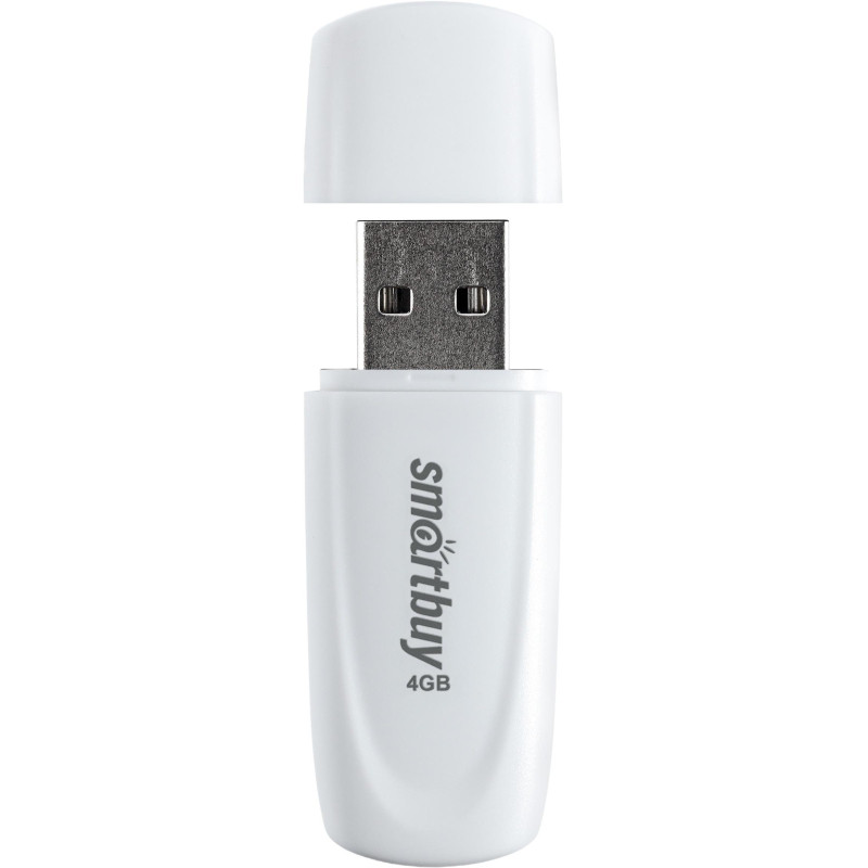 Флеш-память SmartBuy UFD 2.0 004GB Scout White (SB004GB2SCW)
