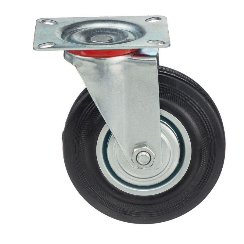 Колесо для тележки повор Стелла-техник 4001-125 д.125мм,г/п 100кг,резин,мет