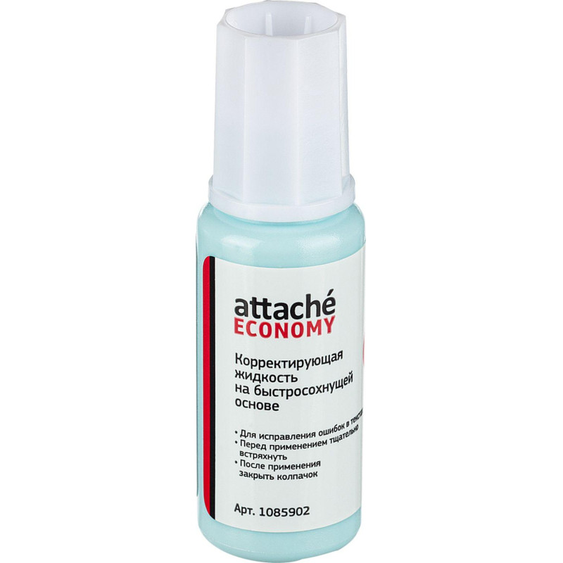 Корректирующая жидкость 12г Attache Economy быстросохнущая основа кисточка