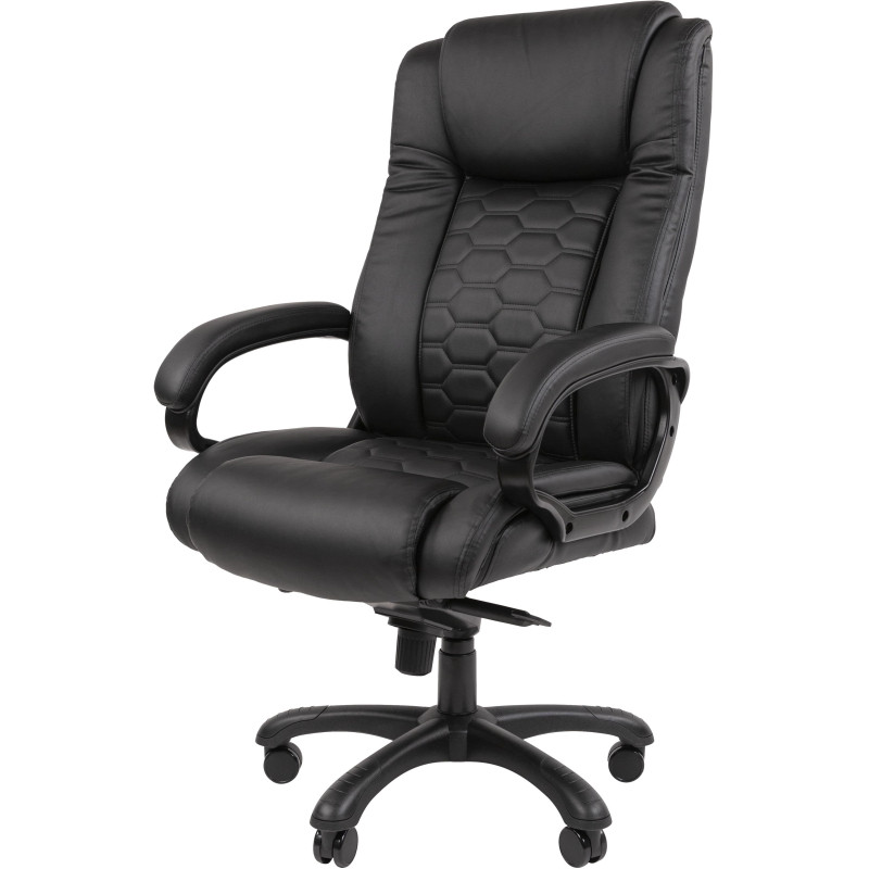 Кресло VT_EChair-641 TPU к/з черный, пластик черный