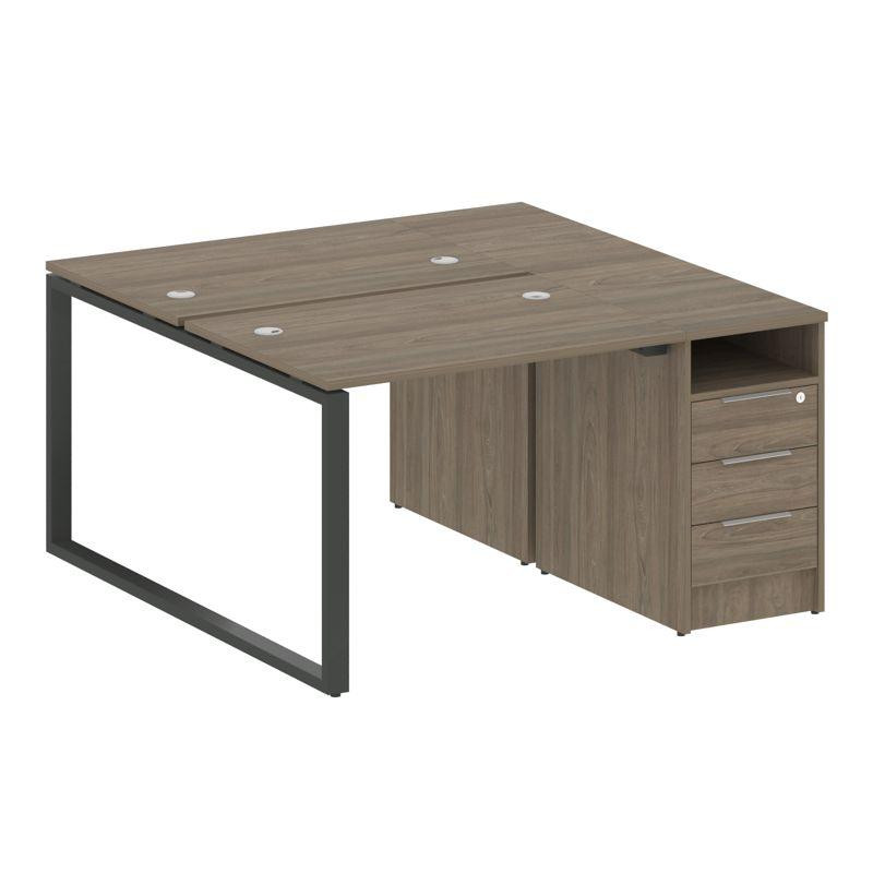 Metal System Рабочая станция с тумбой на О-образном м/к БО.РС-СТП-2.1 Вяз Благородный/Металл Антраци Metal System Рабочая станция с тумбой на О-образном м/к БО.РС-СТП-2.1 Вяз Благородный/Металл Антраци