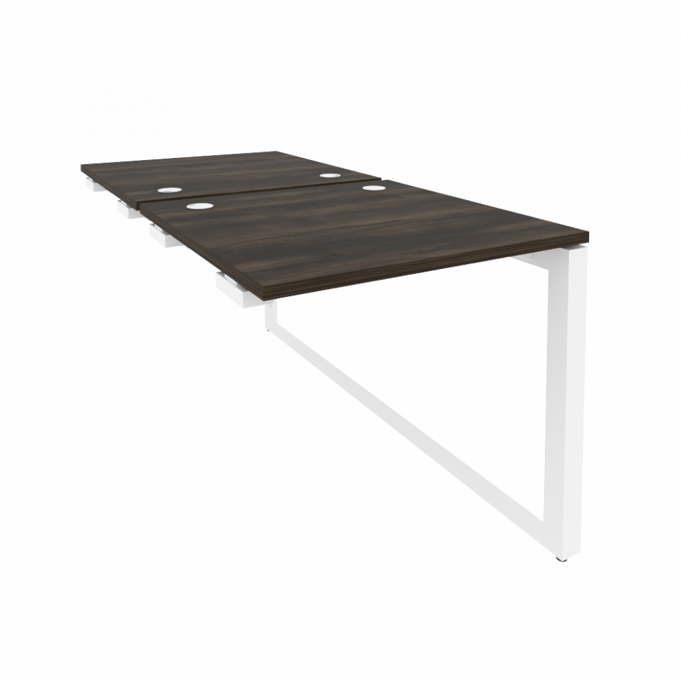 Onix Стол-приставка двойной на О-образном м/к к опорым элем. O.MO-D.SPR-0.8 Дуб Мали/Металл Белый 78 Onix Стол-приставка двойной на О-образном м/к к опорым элем. O.MO-D.SPR-0.8 Дуб Мали/Металл Белый 78