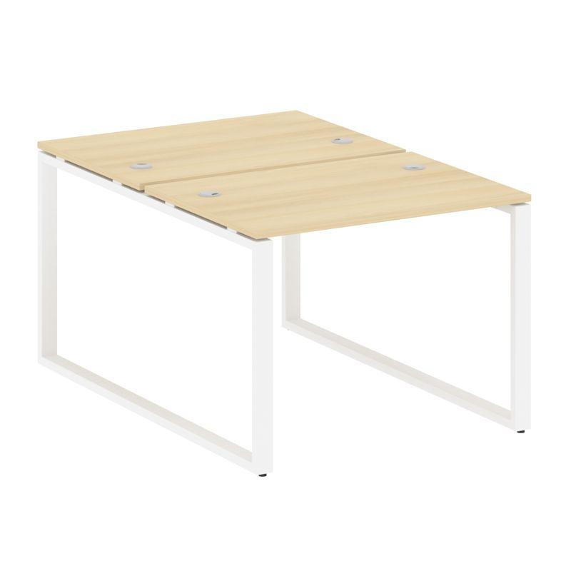 Metal System Рабочая станция на О-образном м/к БО.РАС-СП-2.1 Акация Лорка/Металл Белый 1000*1475*750
