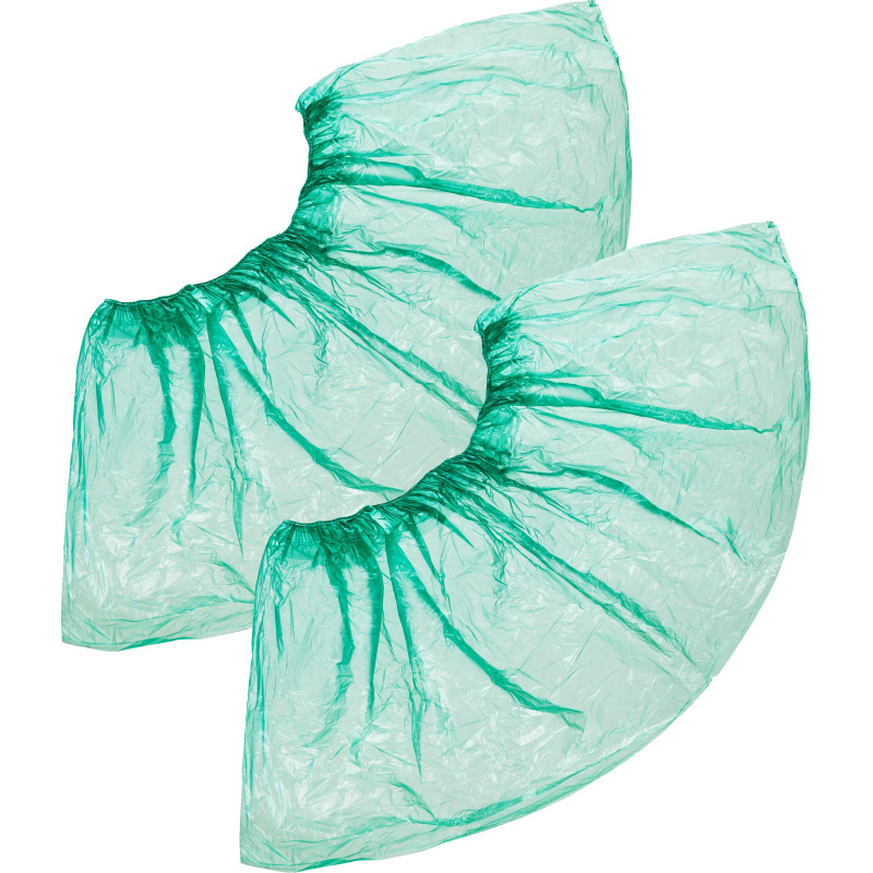 Бахилы н/с, п/э Стандарт 2,8г зеленый 50 пар/уп