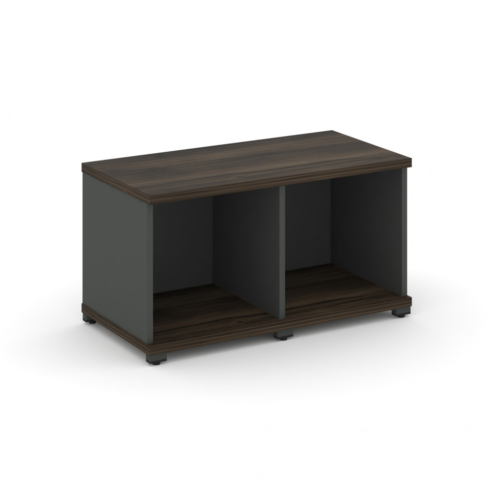 Concept Стеллаж 2 узкие секции, 1 ниша CN.STU-120 Дуб Мали/Антрацит/Металл Антрацит 836*420*450