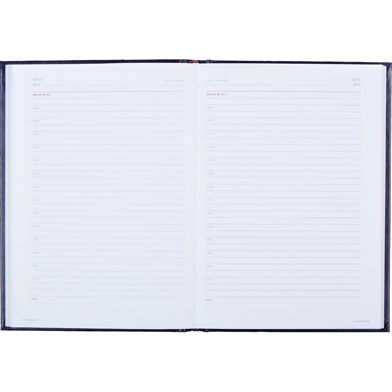 Ежедневник недатированный синий,А5,145х205мм,136л,Ideal 3-122/05