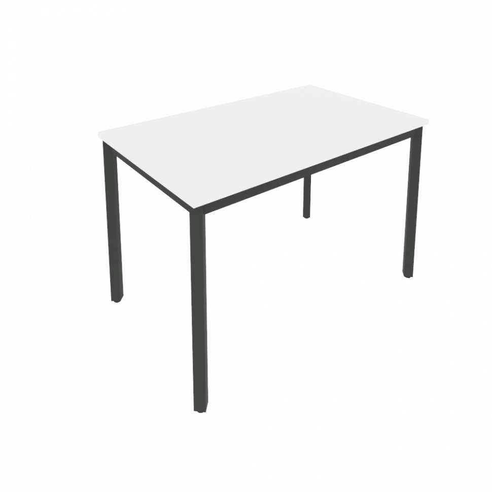 Slim Стол письменный на металлокаркасе С.СП-4 Белый/Металл Антрацит 1180*720*750
