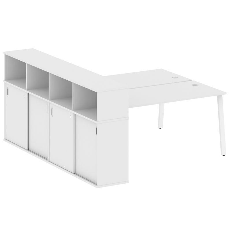 Metal System Рабочая станция с шкафом-купе на А-образном м/к БА.РС-СШК-4.4 Т Белый/Металл Белый 2010 Metal System Рабочая станция с шкафом-купе на А-образном м/к БА.РС-СШК-4.4 Т Белый/Металл Белый 2010