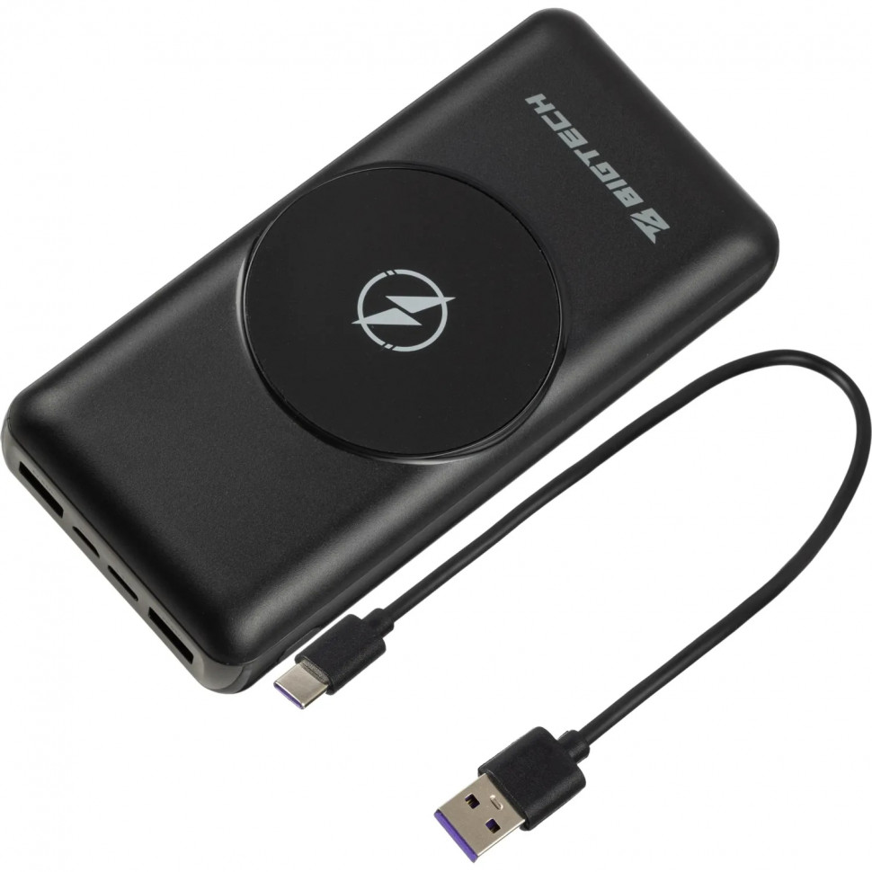 Внешний аккумулятор BigTech (BT-PB-20-BL-15) 20000 mAh черный
