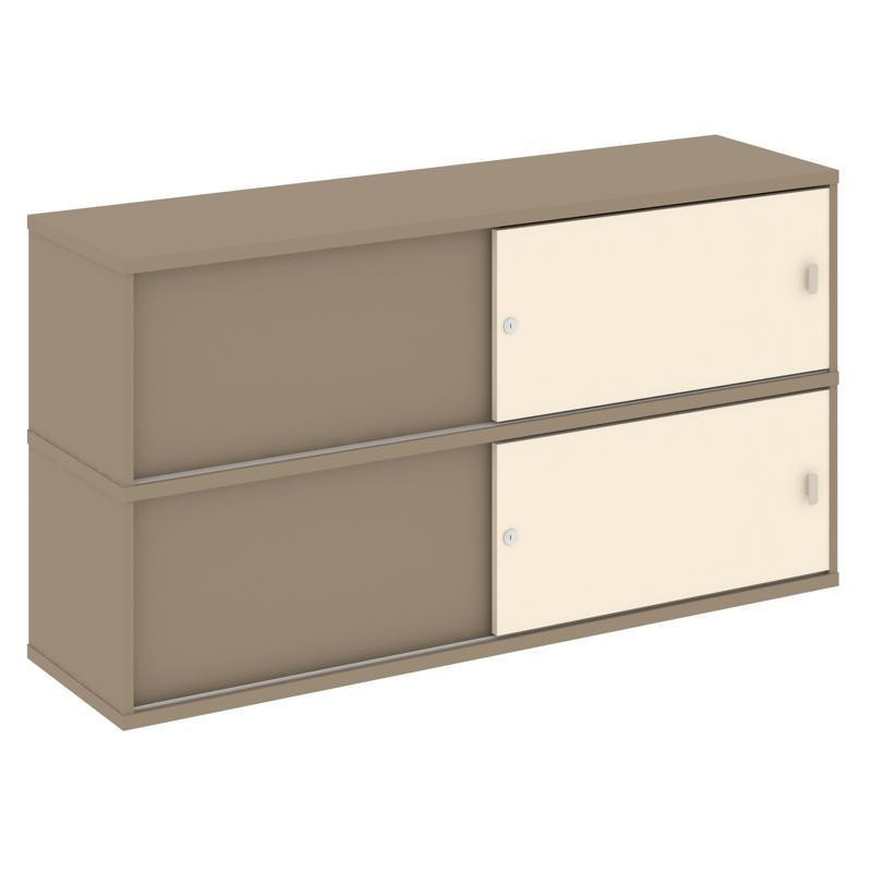 Estetica Надставка на 2 тумбы высокая ES.NV-5.1 Латте/Сатин 1500*410*795