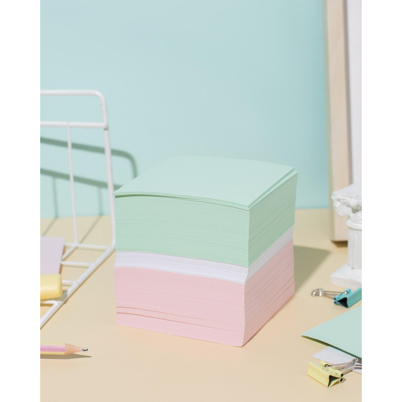 Блок для записей ATTACHE запасной 9х9х9 цветной блок 80г