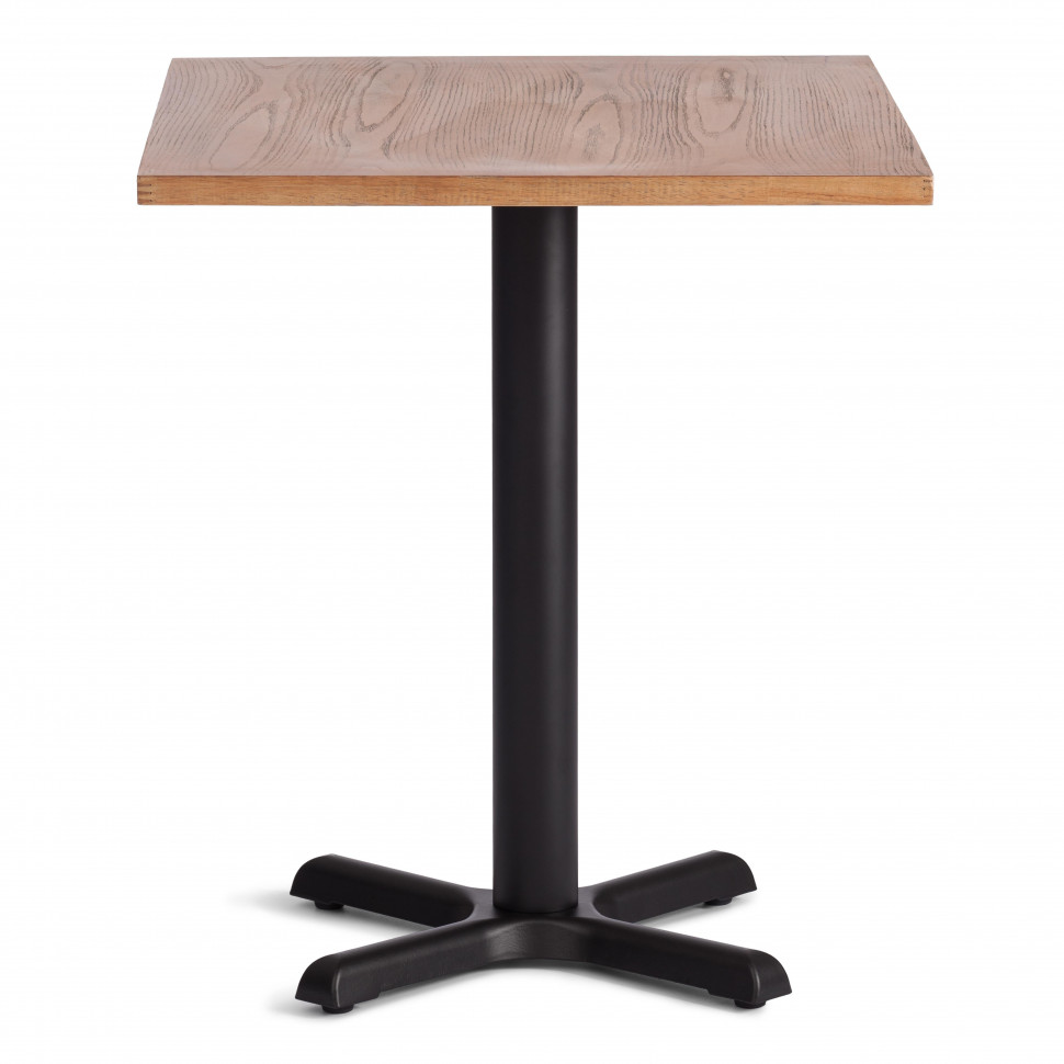 Стол VALHALLA дерево вяз/железная опора, 80х65х76 см, груша №3/черная опора