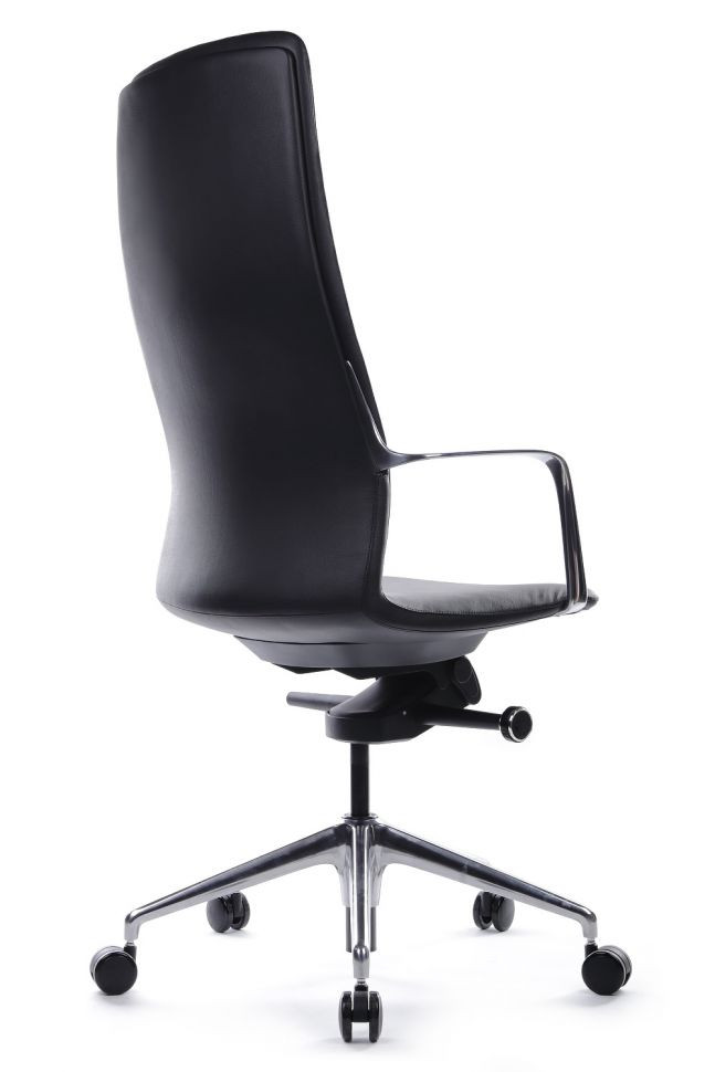 Кресло Plaza FK004-A13 Чёрный (A8) натуральная кожа 68*68*118-126