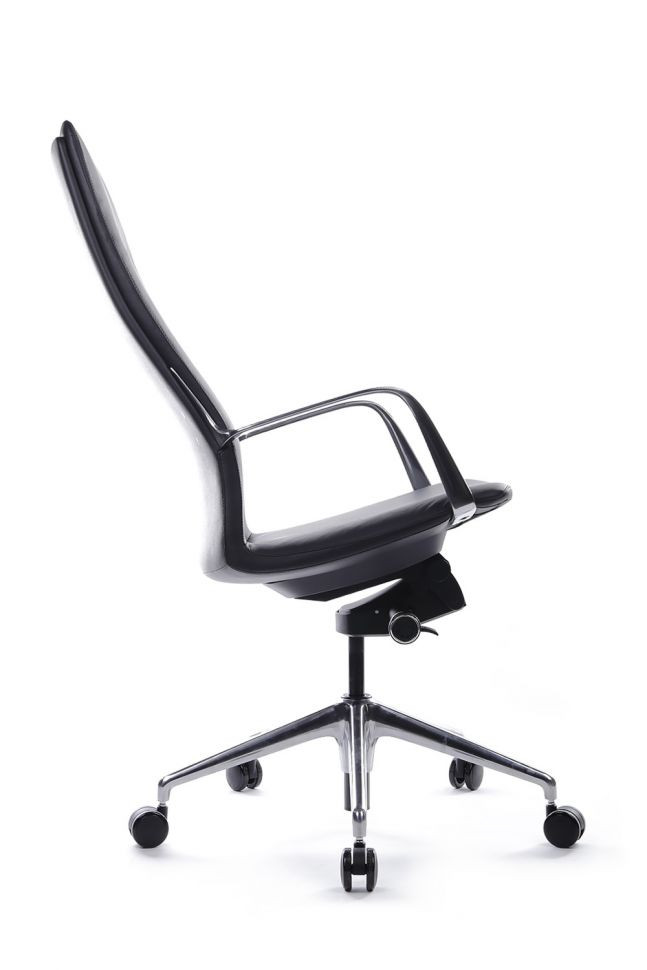 Кресло Plaza FK004-A13 Чёрный (A8) натуральная кожа 68*68*118-126