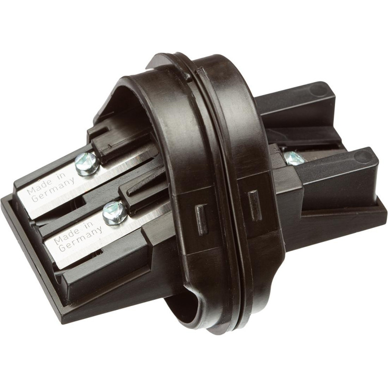 Точилка Faber-Castell Trio Grip 2001, 3 отверстия,2 контейнера,серая183800