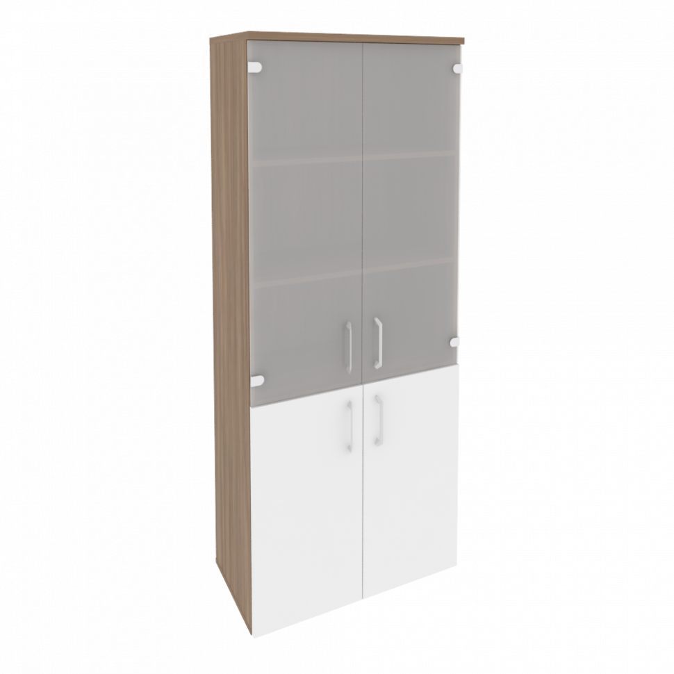 Onix Шкаф высокий широкий O.ST-1.2 Дуб Аризона/Белый Бриллиант 800*420*1977