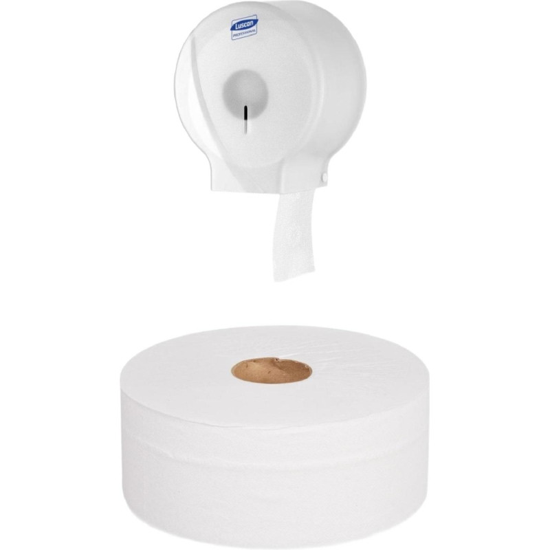 Бумага туалетная д/дисп Luscan Professional 2сл бел втор втул 170м 12рул/уп