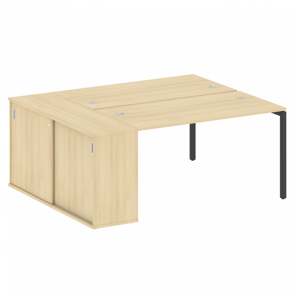 Metal System Quattro Рабочая станция с шкафом-купе на П-образном м/к 40БП.РС-СШК-1.3 Т Акация Лорка/ Metal System Quattro Рабочая станция с шкафом-купе на П-образном м/к 40БП.РС-СШК-1.3 Т Акация Лорка/