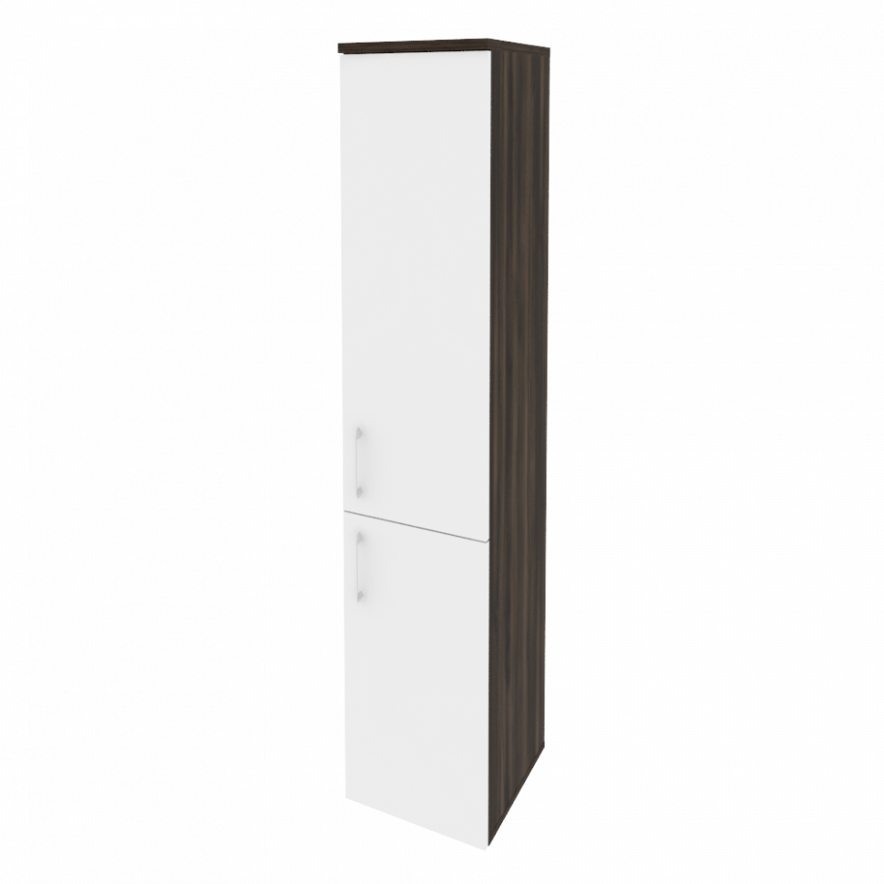 Onix Шкаф высокий узкий правый O.SU-1.3 (R) Дуб Мали/Белый Бриллиант 400*420*1977