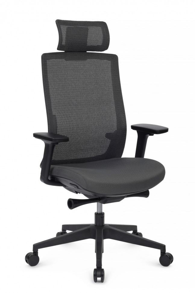 Кресло Форум CH-312A Черный пластик/Серый