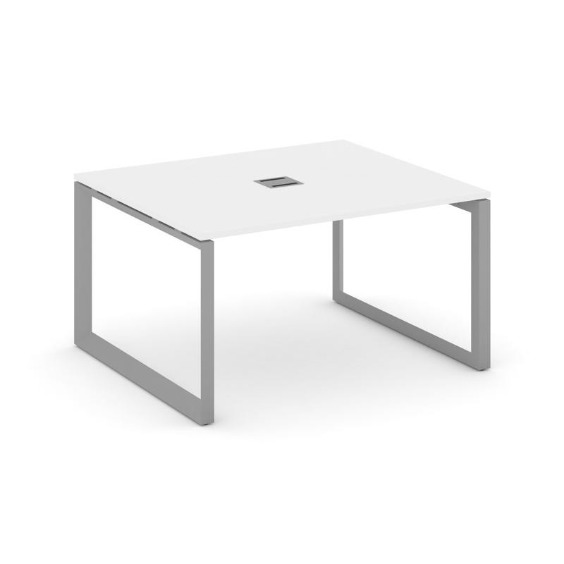 Style Project Стол переговорный SN-59O.SPRG-032 Белый/Металл Серый 1180*1180*750