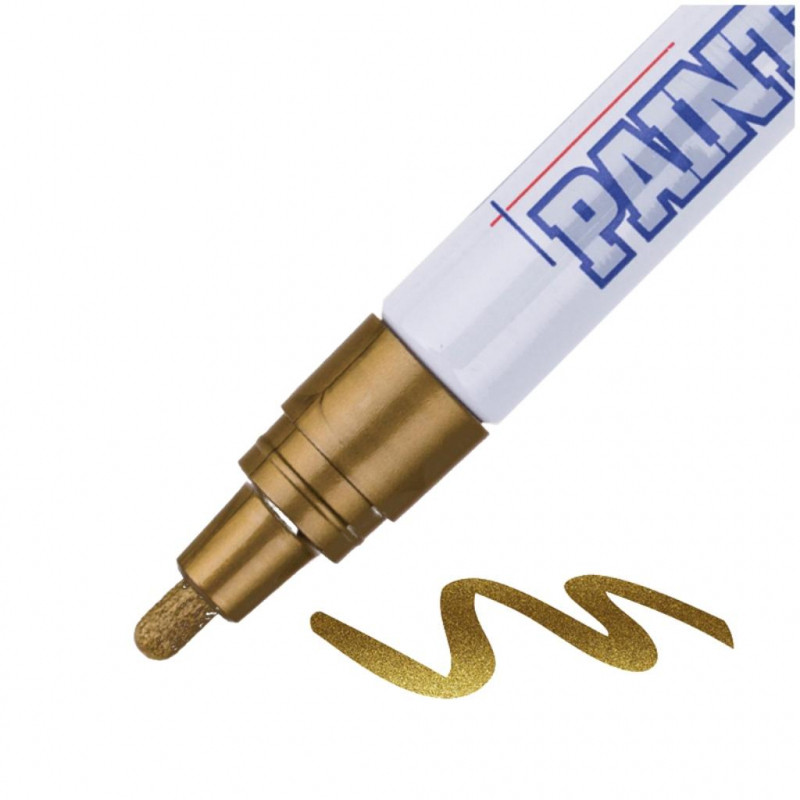Маркер лаковый MunHwa 4 мм золото
