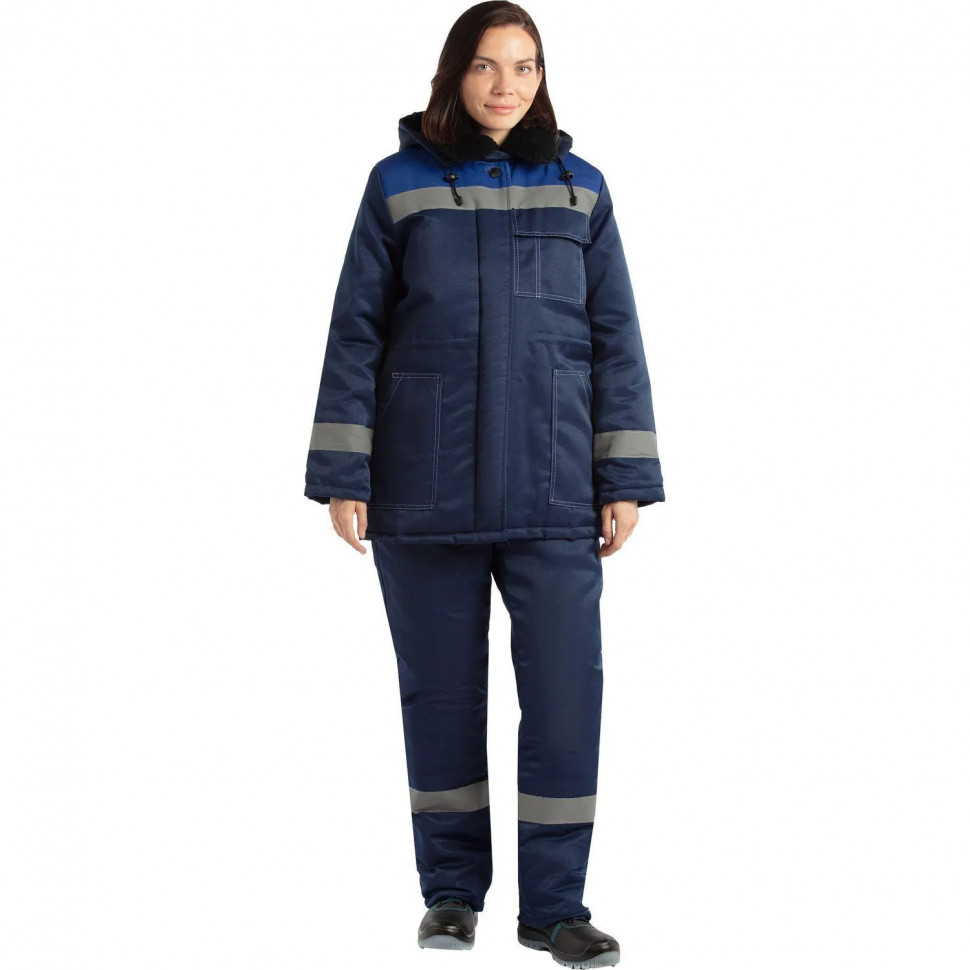 Куртка зим жен з32 син/вас смес 128-132/170-176 (Арсенал-СП)