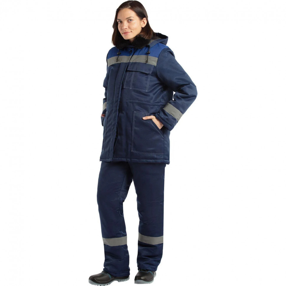 Куртка зим жен з32 син/вас смес 128-132/170-176 (Арсенал-СП)