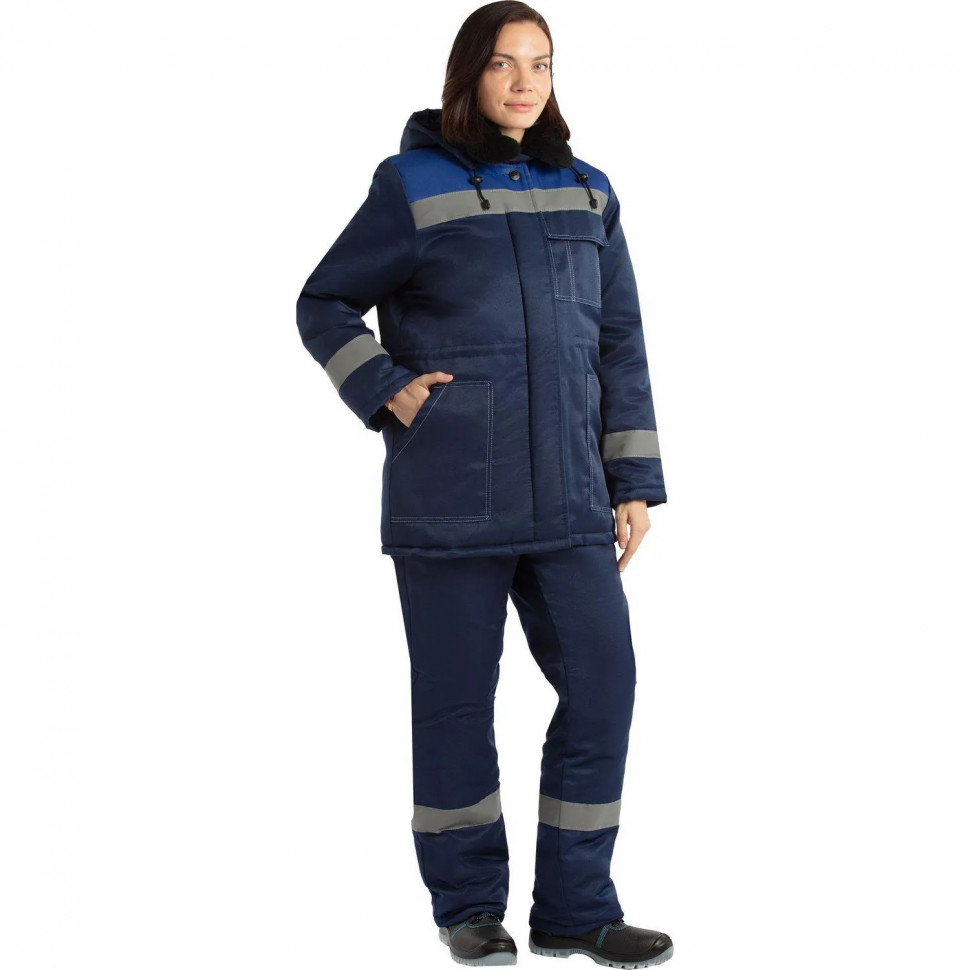 Куртка зим жен з32 син/вас смес 128-132/170-176 (Арсенал-СП)