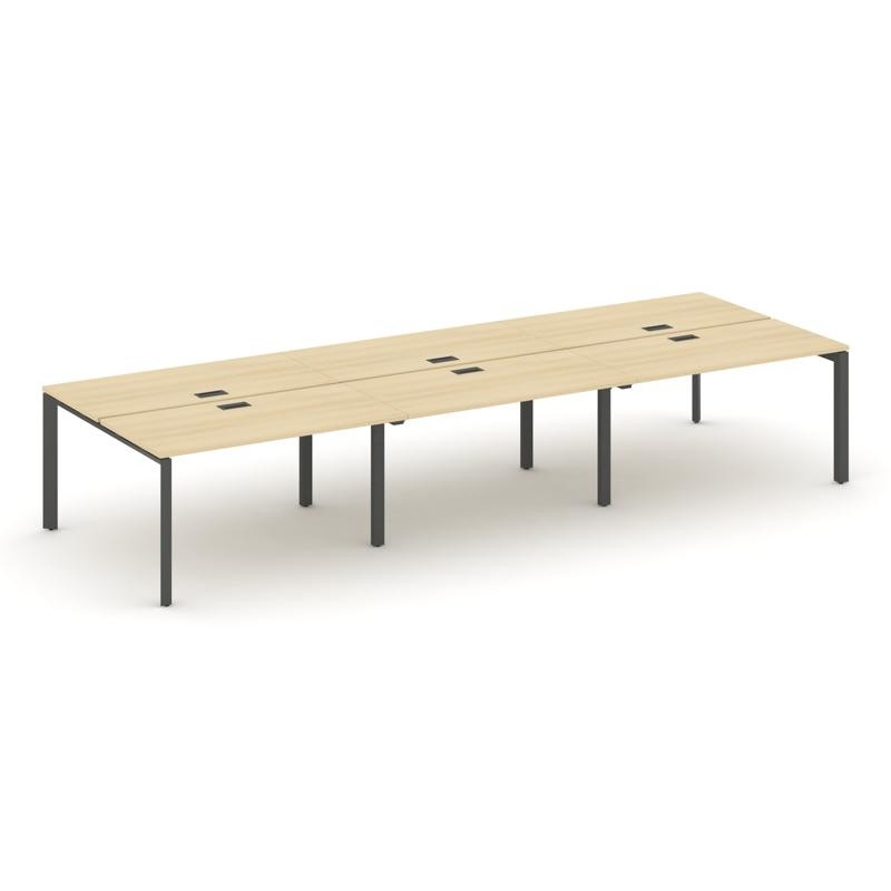 Style Project Рабочая станция двухсторонняя SN-59P.DRS-062 Акация Лорка/Металл Антрацит/Черный Заглу