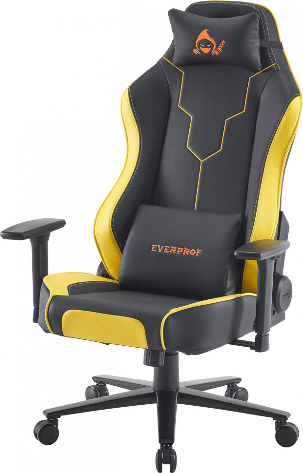 Геймерское кресло Everprof Rapid (Рапид) Экокожа Желтый