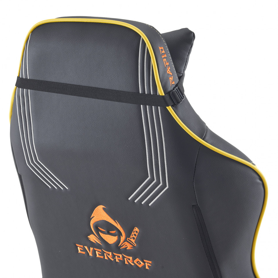 Геймерское кресло Everprof Rapid (Рапид) Экокожа Желтый