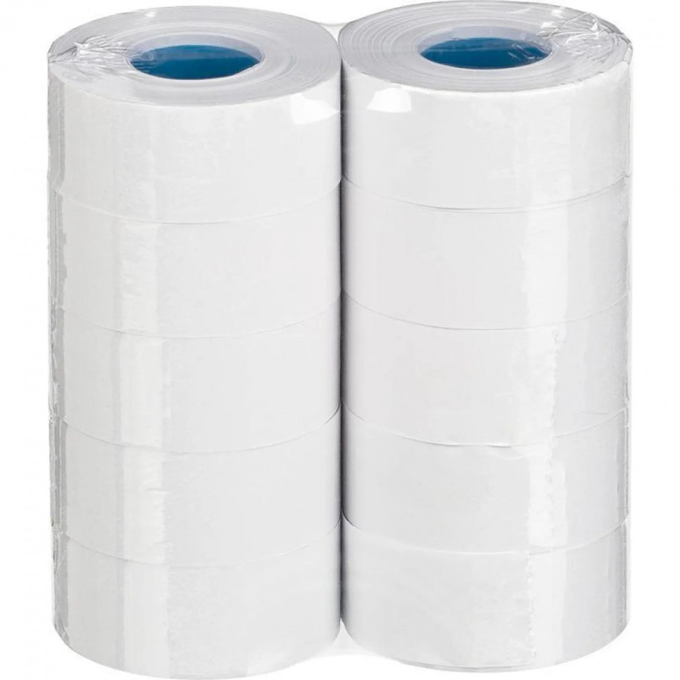 Этикет-лента 26х16 прямая белая,1000шт/рул,10рул/уп