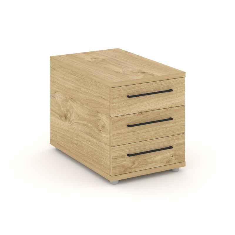 Rift Тумба опорная/приставная RF.TOP-001 Тиквуд Светлый/Черный Ручки 600*450*523