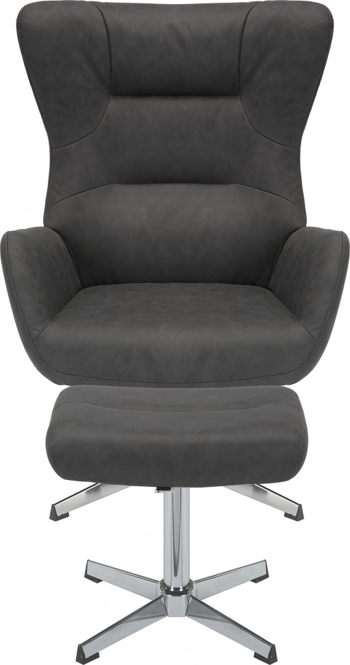 Кресло мягкое Everprof Apple (Эпл) Ткань Темно-серый