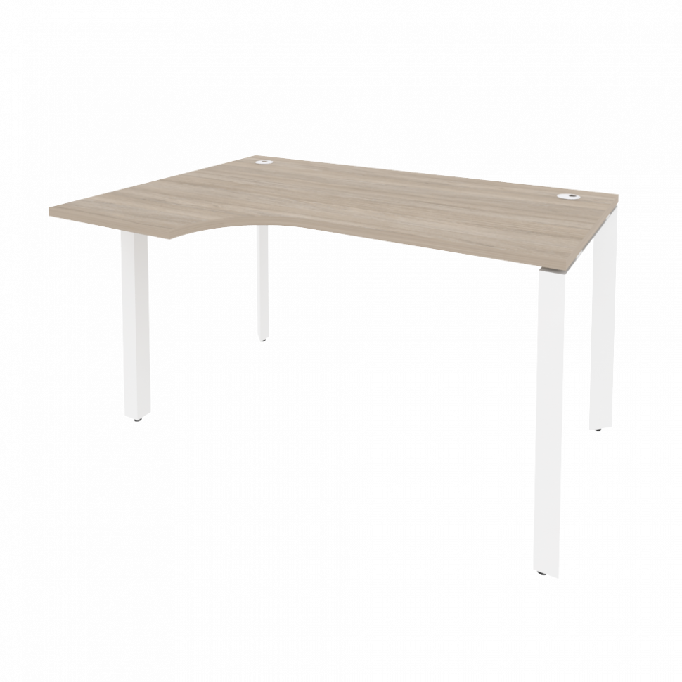 Onix Стол эргономичный левый на П-образном м/к O.MP-SA-2 (L) Дуб Аттик/Металл Белый 1380*980*750 (72 Onix Стол эргономичный левый на П-образном м/к O.MP-SA-2 (L) Дуб Аттик/Металл Белый 1380*980*750 (72