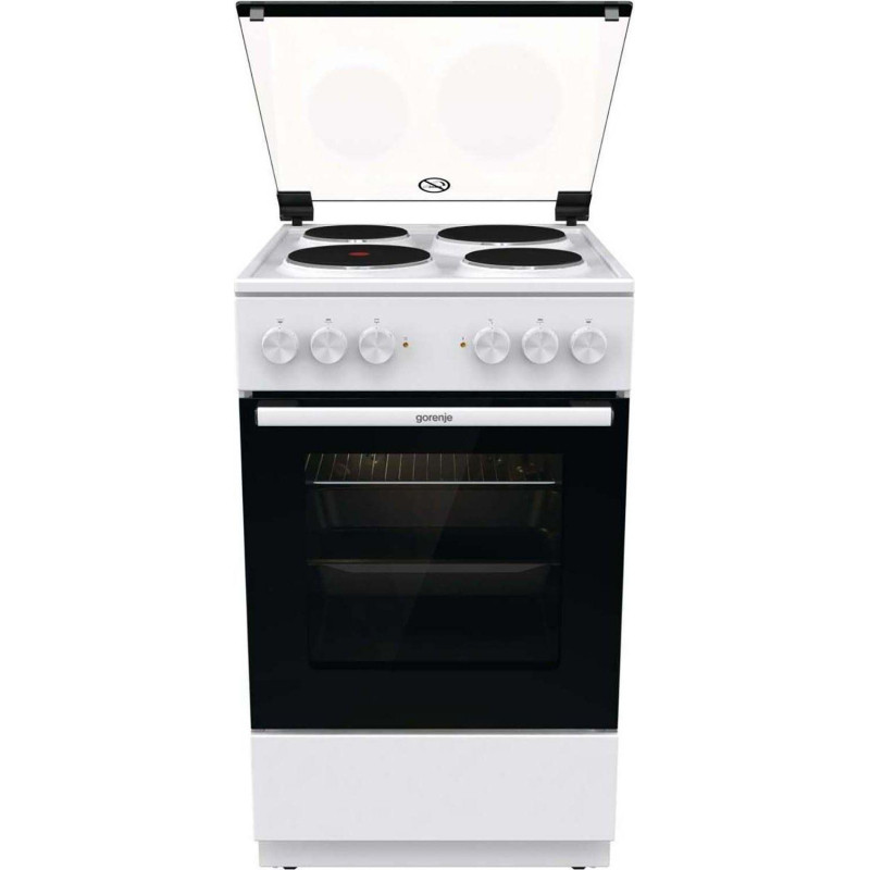 Плита Электрическая Gorenje GE5A21WH белый эмалированный металл