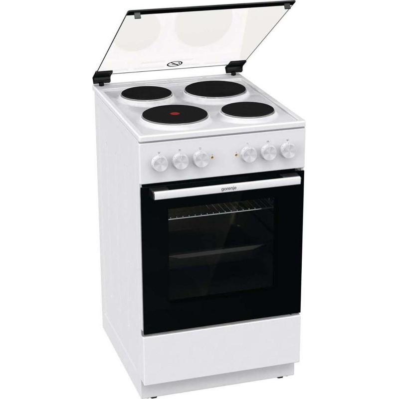 Плита Электрическая Gorenje GE5A21WH белый эмалированный металл