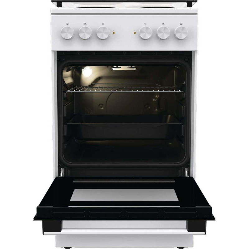 Плита Электрическая Gorenje GE5A21WH белый эмалированный металл