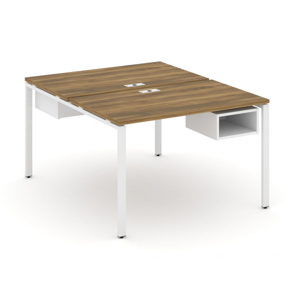 Concept Рабочая станция 2 сторонняя с подвесными тумбами на 2 места CN.DRS-102 Сандал Янтарный/Белый Concept Рабочая станция 2 сторонняя с подвесными тумбами на 2 места CN.DRS-102 Сандал Янтарный/Белый