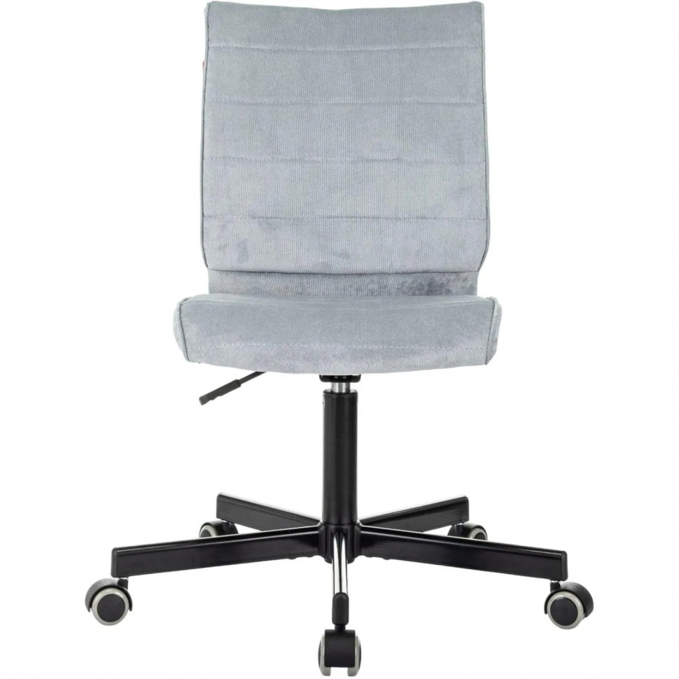 Кресло VB_EChair 303 серо-голубой Light-28 крестов. металл черный