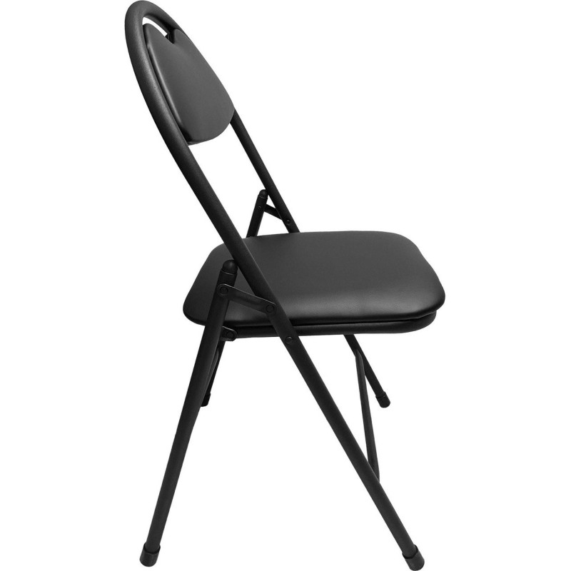 Стул складной КО_РС01.00.94 Нортон РС94-201-01 искожа чер / каркас черный