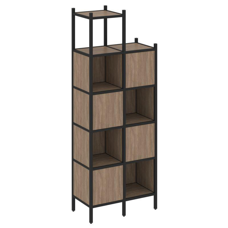 Loft Прямой стеллаж VR.L-20 Дуб Аризона/Металл Черный 862*446*2280 Loft Прямой стеллаж VR.L-20 Дуб Аризона/Металл Черный 862*446*2280