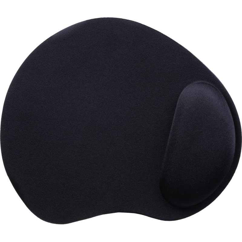 Коврик для мыши  HMP0003 резина+губка+ткань/22х19.5х0.2cm/черный