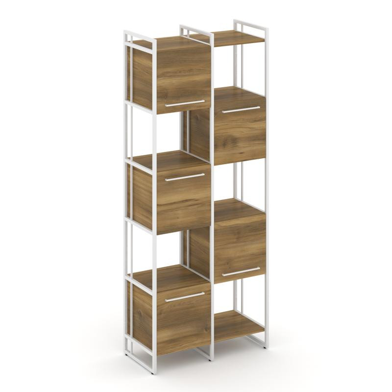 Rift Шкаф комбинированый RF.NS-003 Сандал Янтарный/Металл Белый/Белый Ручки 820*396*2010