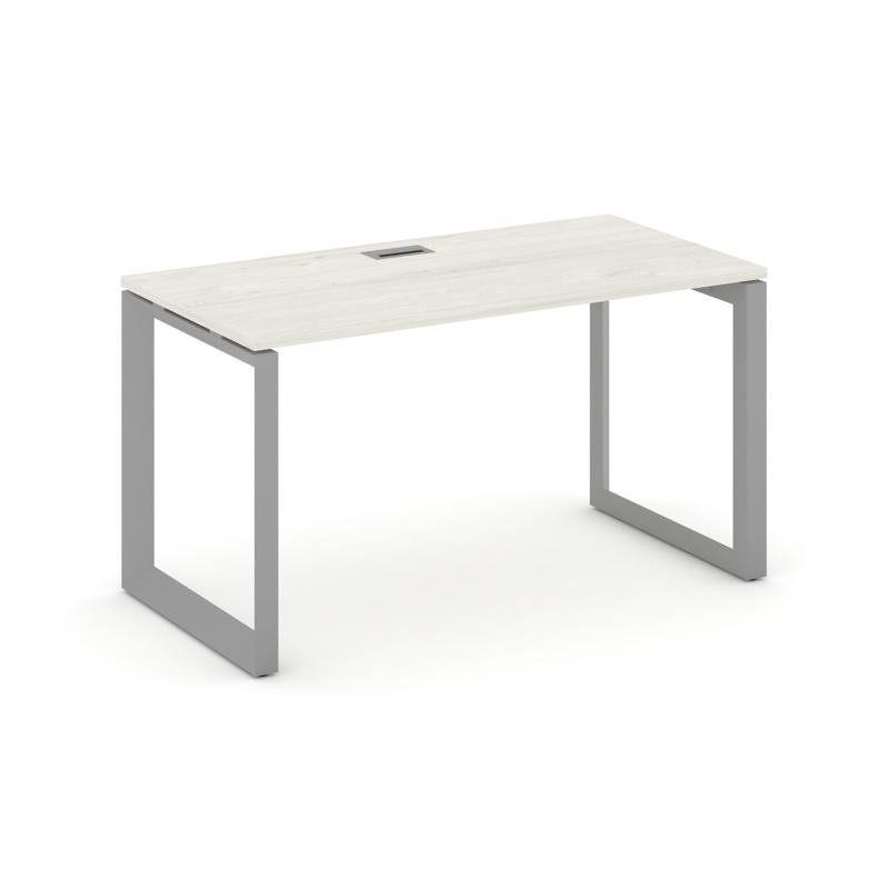 Style Project Стол письменный SN-59O.SP-004 Дуб Наварра/Металл Серый/Серебро Заглушка 1580*600*750