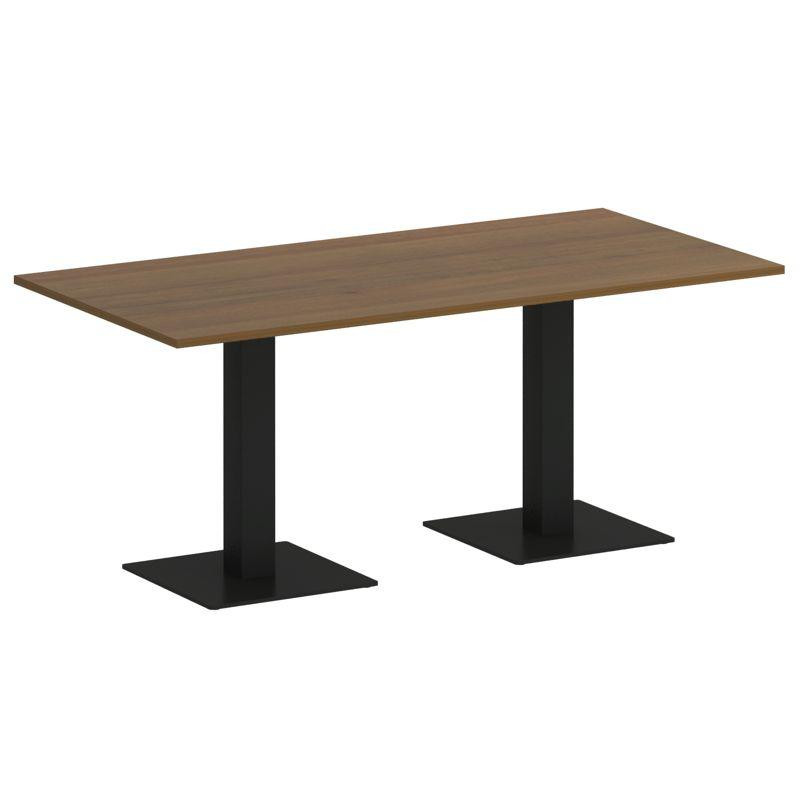 Riva Стол прямоугольный А.СПРГ-4 Орех Гварнери/Металл Черный 1800*900*750