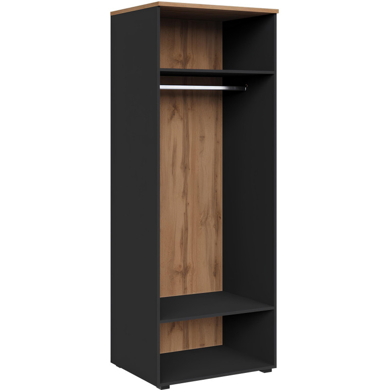 Гардероб К-Loft 241H002 выс.2106 дуб натур./графит